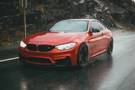 A BMW M3 CSL photographed on the street